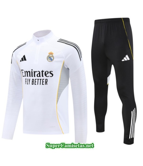 Tailandia Chandal Real Madrid Blanco/negro/gris/amarillo 2025 2026 S21545