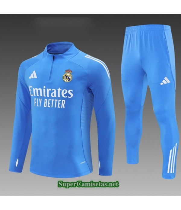 Tailandia Chandal Real Madrid Niño Azul Claro 2025 2026 S21841