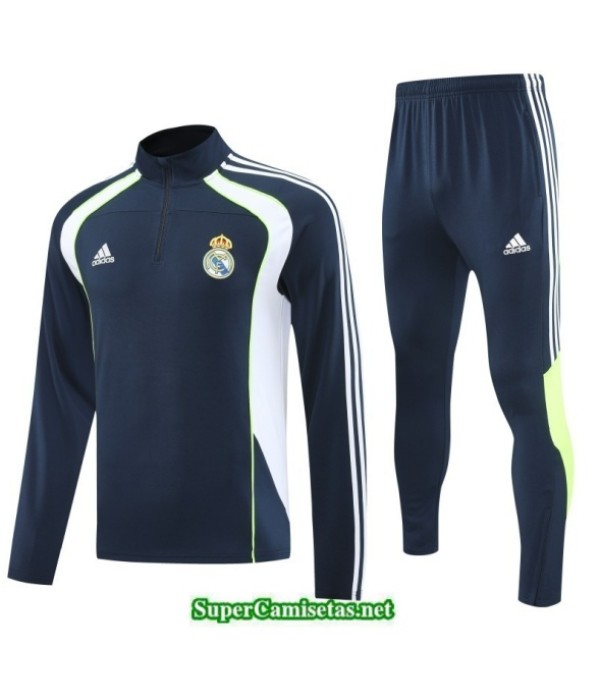 Tailandia Chandal Real Madrid Niño Azul Marino/blanco/verde 2025 2026 S21867