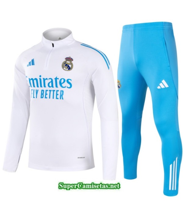 Tailandia Chandal Real Madrid Niño Blanco/azul 2025 2026 S21802