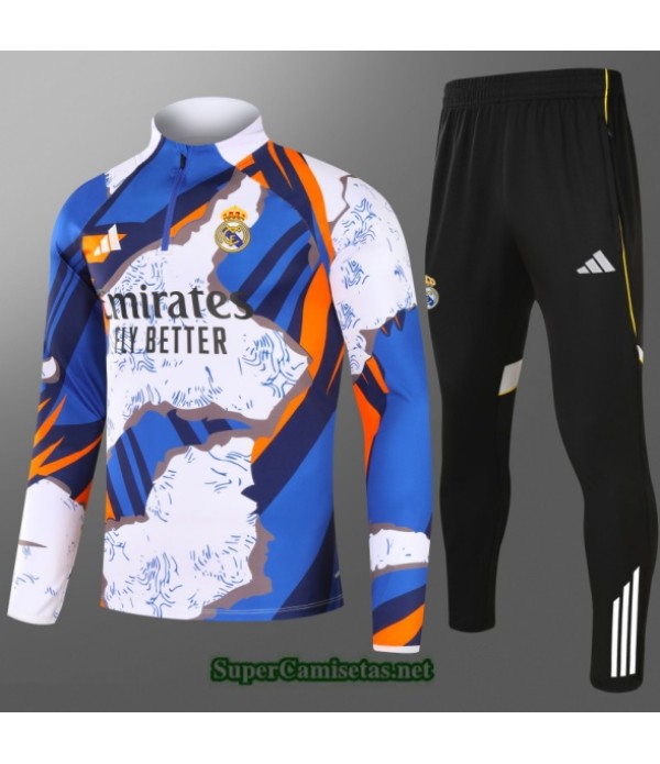 Tailandia Chandal Real Madrid Niño Blanco/azul/negro 2025 2026 S21864