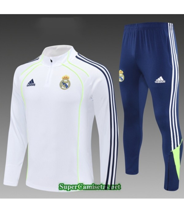 Tailandia Chandal Real Madrid Niño Blanco/azul/verde 2025 2026 S21798
