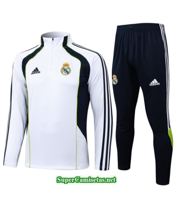 Tailandia Chandal Real Madrid Niño Blanco/negro/verde 2025 2026 S21794