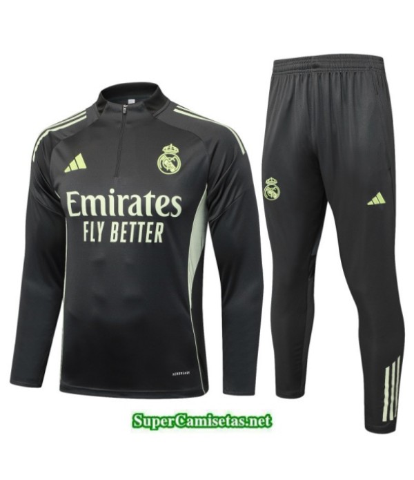 Tailandia Chandal Real Madrid Niño Gris/verde 2025 2026 S21832