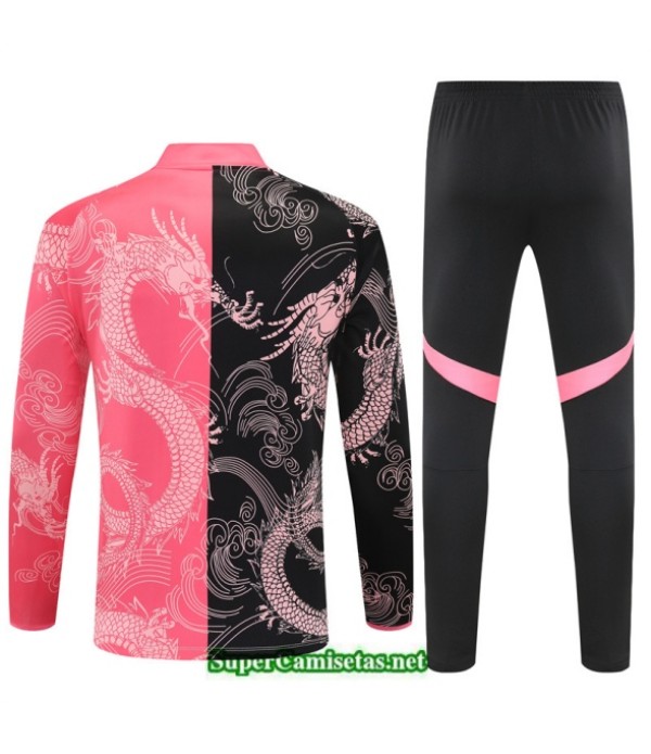 Tailandia Chandal Real Madrid Niño Negro/rosa 2025 2026 S21807