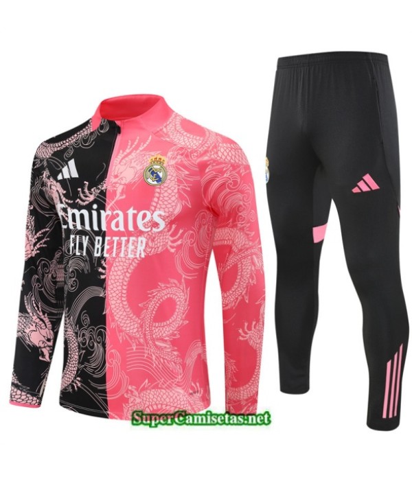 Tailandia Chandal Real Madrid Negro/rosa 2025 2026 S21477