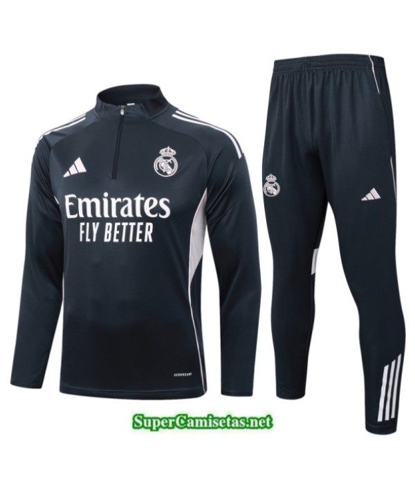 Tailandia Chandal Real Madrid Negro/rosa 2025 2026 S21491