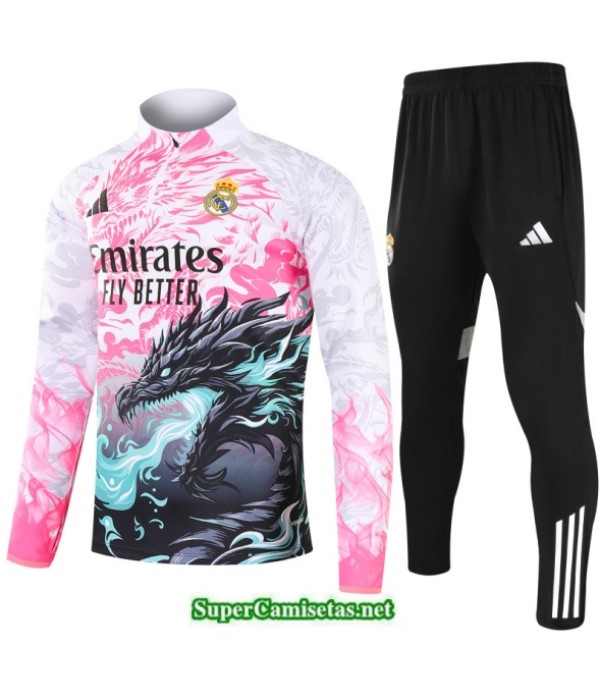 Tailandia Chandal Real Madrid Rosa/negro/blanco 20...
