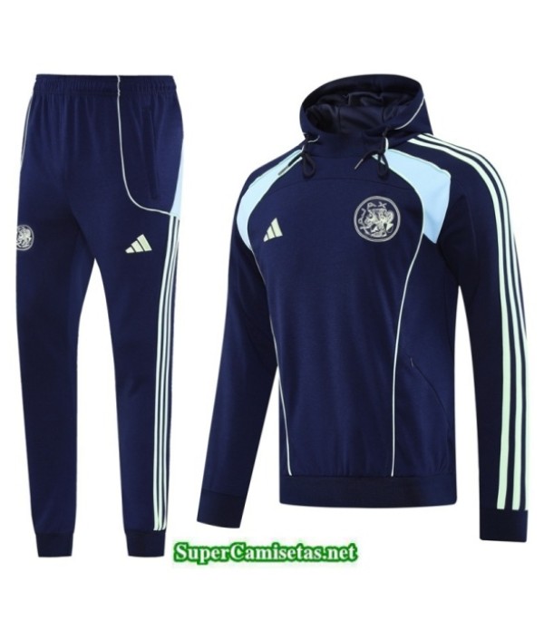 Tailandia Chándal Sudadera Con Capucha Ajax Azul Marino 2025 2026 S21312