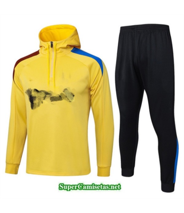 Tailandia Chándal Sudadera Con Capucha Barcelona Dorado/amarillo/negro 2025 2026 S21427
