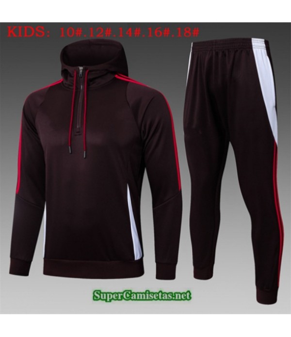 Tailandia Chándal Sudadera Con Capucha Bayern Munich Niño Rojo/marrón/blanco 2025 2026 S21750
