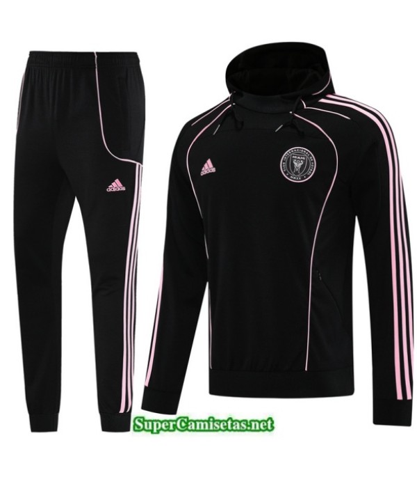 Tailandia Chándal Sudadera Con Capucha Inter Miami Negro/rosa 2025 2026 S21361