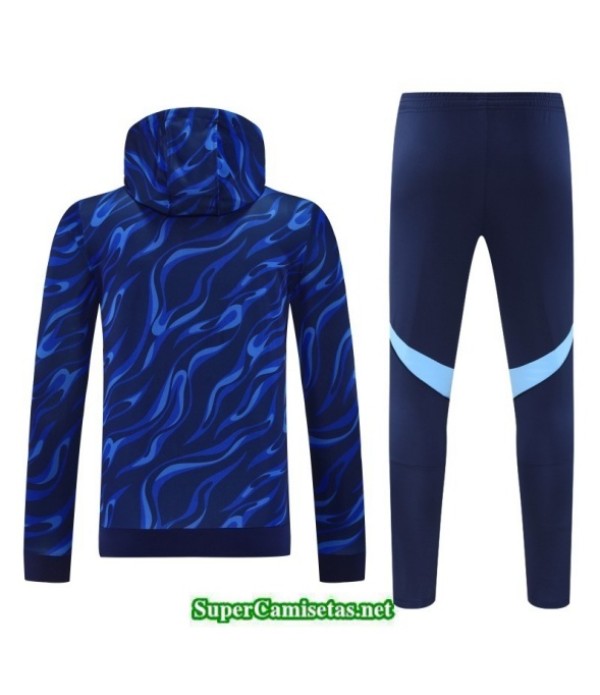 Tailandia Chándal Sudadera Con Capucha Real Madrid Azul Marino 2025 2026 S21535