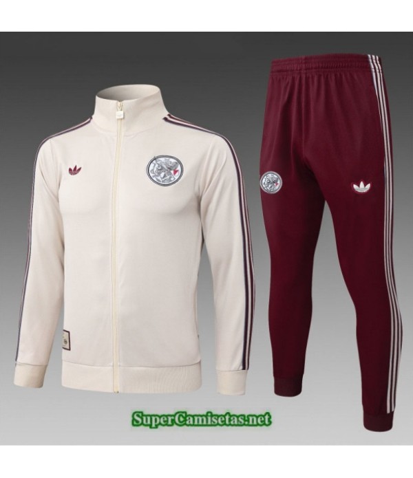 Tailandia Chaqueta Chándal Ajax Niño Amarillo 2025 2026 S21713