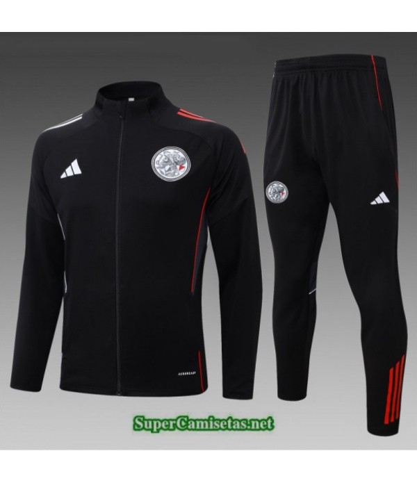 Tailandia Chaqueta Chándal Ajax Niño Negro/rojo/blanco 2025 2026 S21712