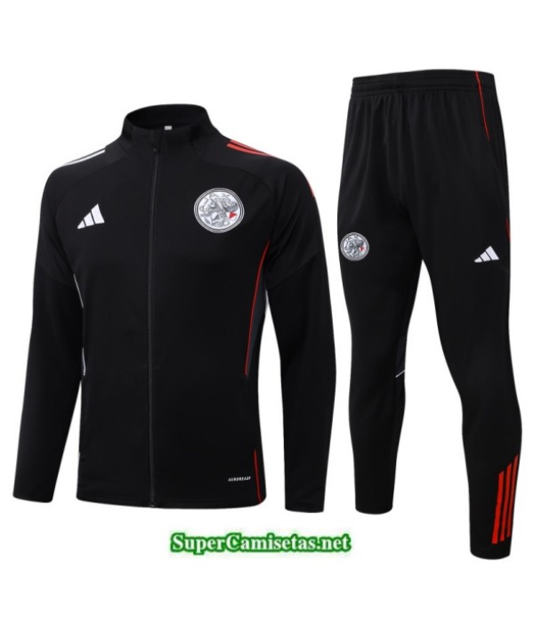 Tailandia Chaqueta Chándal Ajax Negro/rojo 2025 2026 S21308