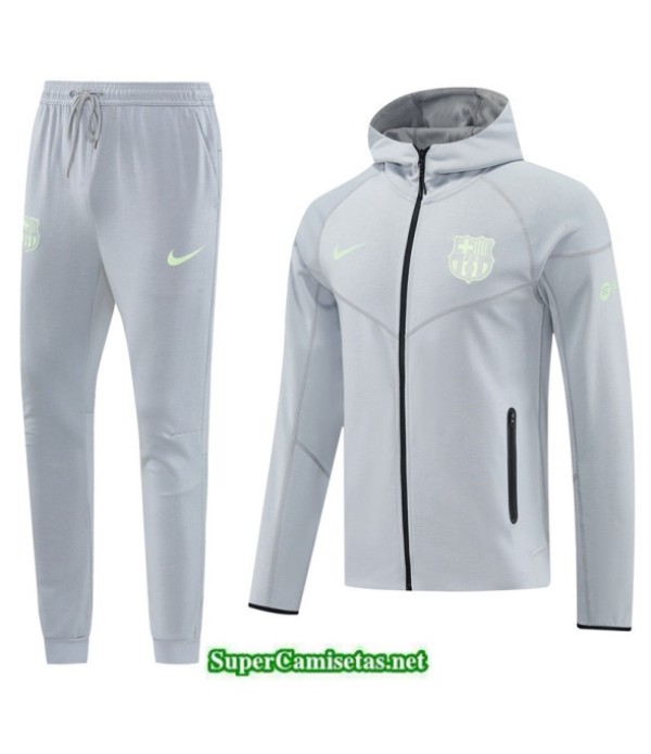 Tailandia Chaqueta Chándal Barcelona Sombrero Gris/negro 2025 2026 S21426