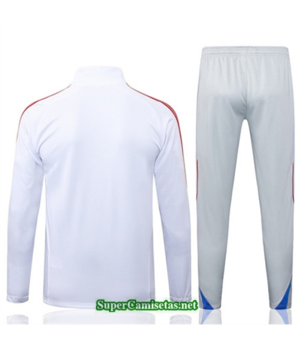 Tailandia Chaqueta Chándal Bayern Munich Niño Blanco/gris/rojo/azul 2025 2026 S21742