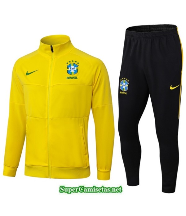 Tailandia Chaqueta Chándal Brasil Amarillo/negro 2025 2026 S21618