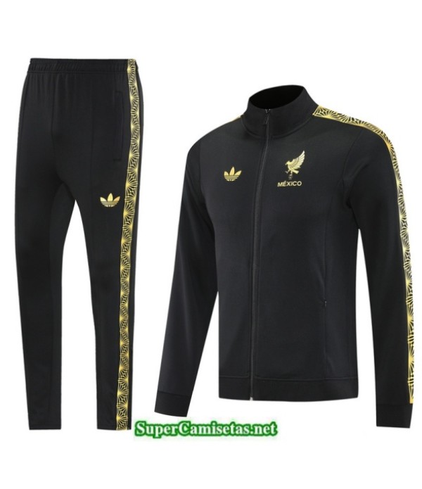 Tailandia Chaqueta Chándal México Negro/amarillo 2025 2026 S21628