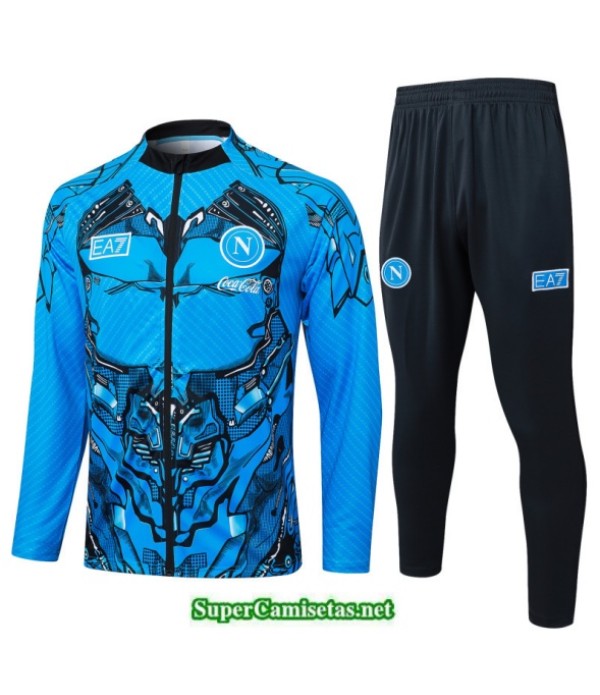 Tailandia Chaqueta Chándal Napoli Azul 2025 2026 S21700