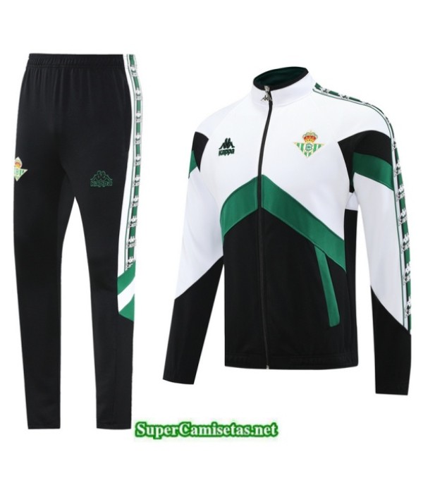 Tailandia Chaqueta Chándal Real Betis Blanco/negro/verde 2025 2026 S21451