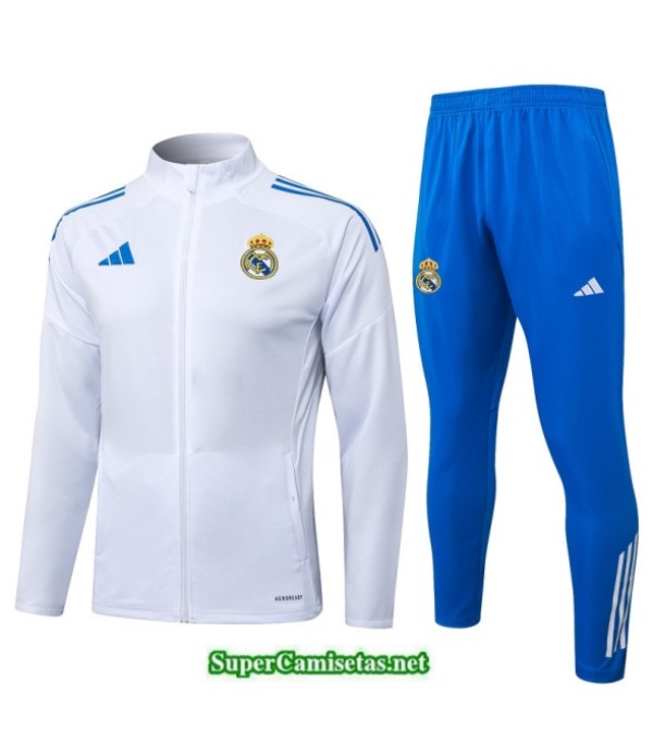 Tailandia Chaqueta Chándal Real Madrid Blanco/azul 2025 2026 S21465