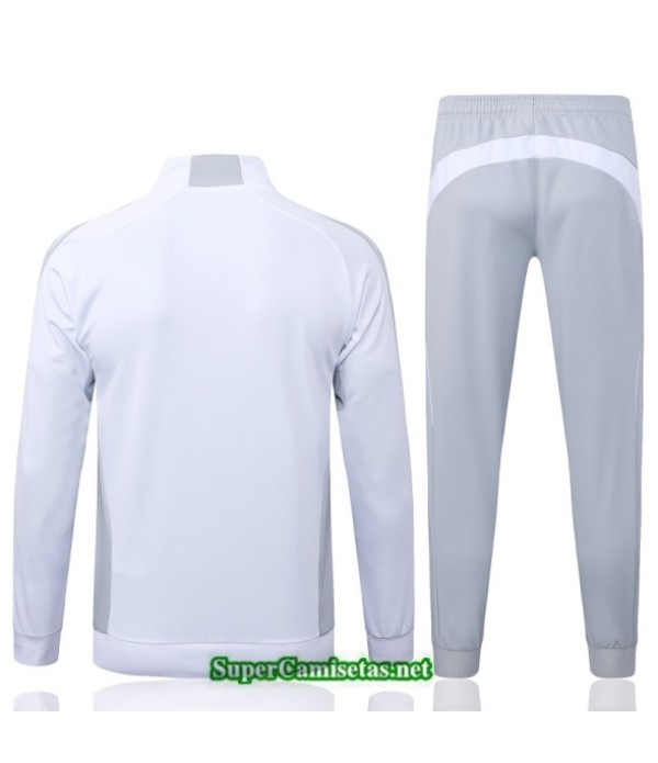 Tailandia Chaqueta Chándal Real Madrid Blanco/gris 2025 2026 S21471