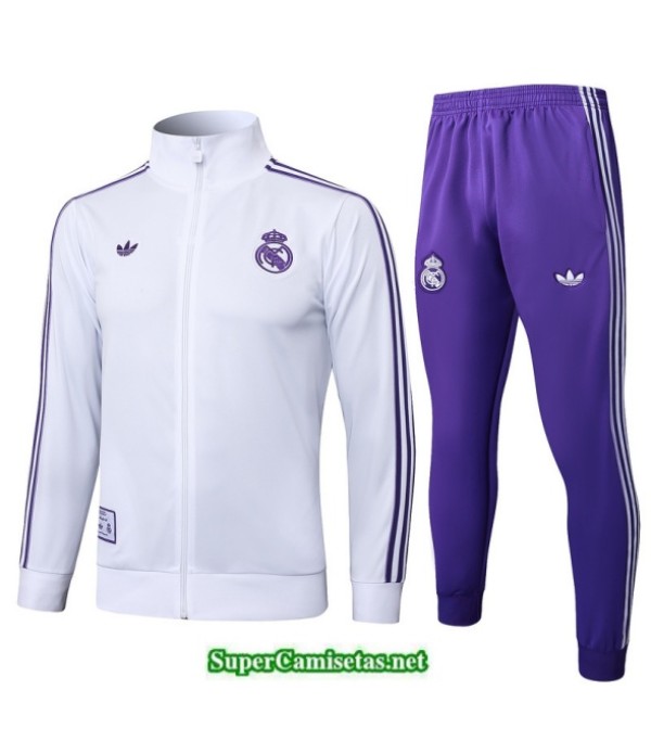 Tailandia Chaqueta Chándal Real Madrid Blanco/violeta 2025 2026 S21475