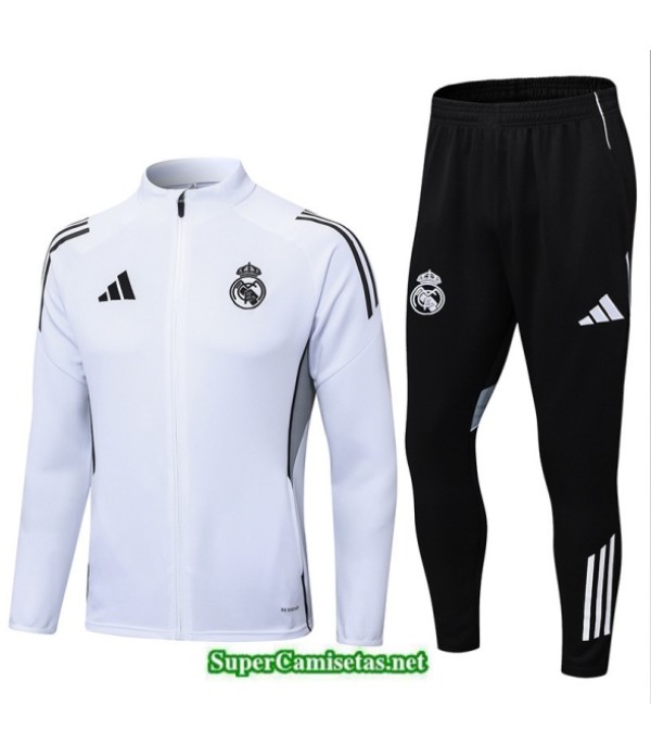 Tailandia Chaqueta Chándal Real Madrid Blanco/negro 2025 2026 S21453