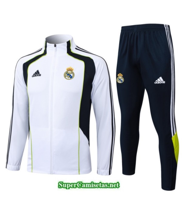 Tailandia Chaqueta Chándal Real Madrid Blanco/negro/verde 2025 2026 S21464