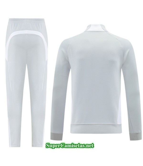 Tailandia Chaqueta Chándal Real Madrid Gris/blanco 2025 2026 S21515