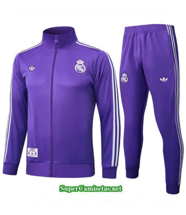 Tailandia Chaqueta Chándal Real Madrid Violeta/blanco 2025 2026 S21533