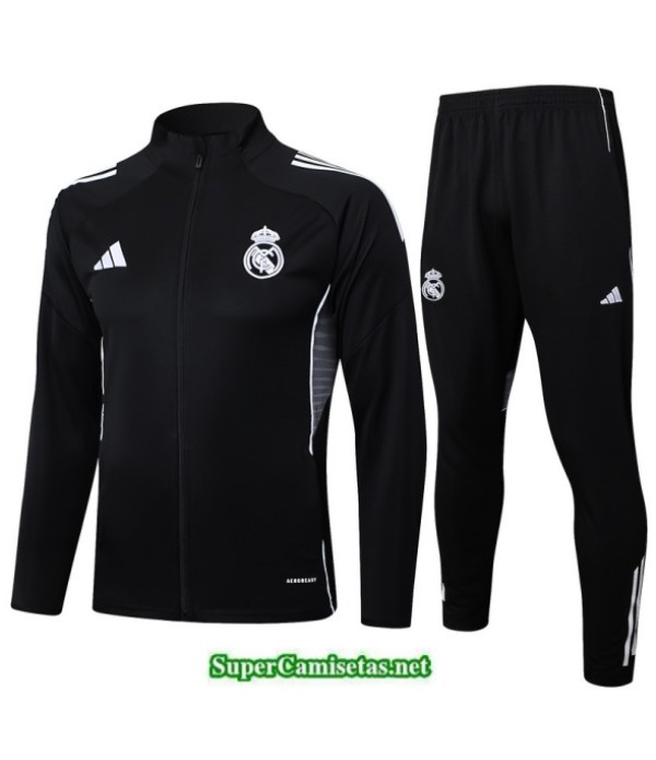 Tailandia Chaqueta Chándal Real Madrid Negro/blanco 2025 2026 S21494