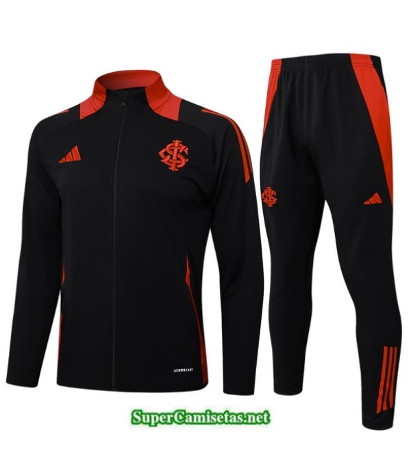 Tailandia Chaqueta Chándal Sc Internacional Negro/rojo 2025 2026 S21372