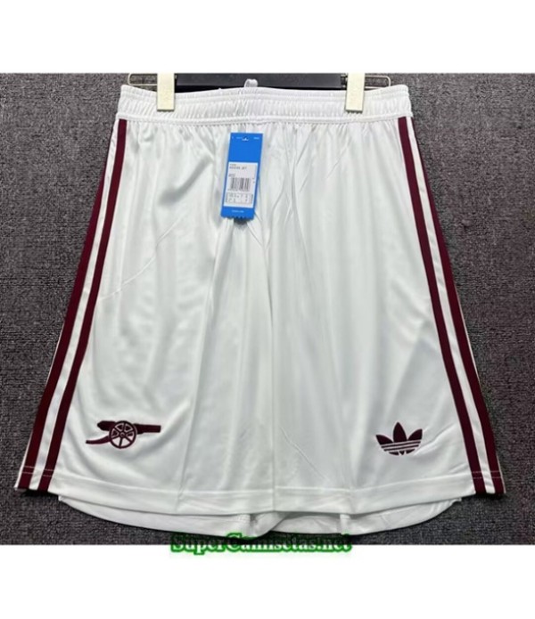 Tailandia Equipacion Camiseta Arsenal Short Blanco 2025 2026 S20910