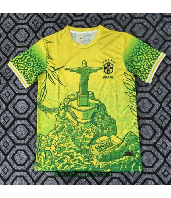 Tailandia Equipacion Camiseta Brasil Especial Amarillo/vert 2025 2026 S20720