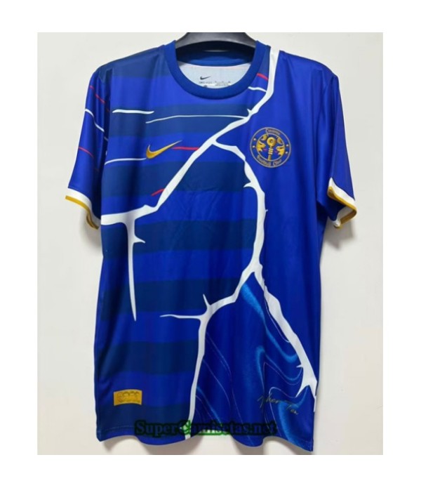 Tailandia Equipacion Camiseta Chelsea Especial Azu...