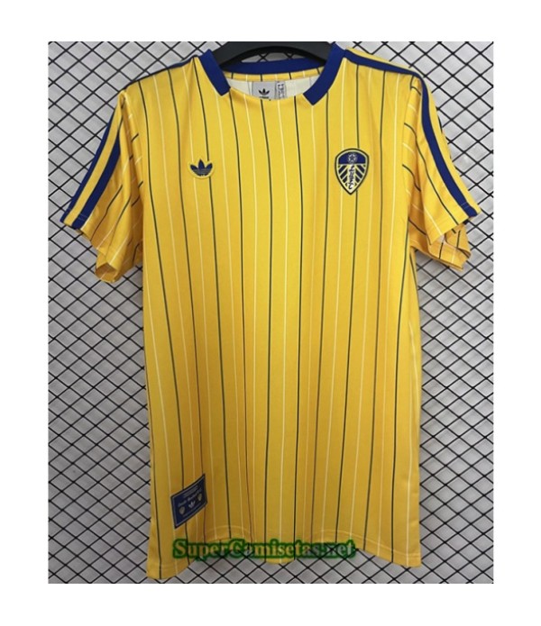 Tailandia Equipacion Camiseta Leeds United Retro 2...