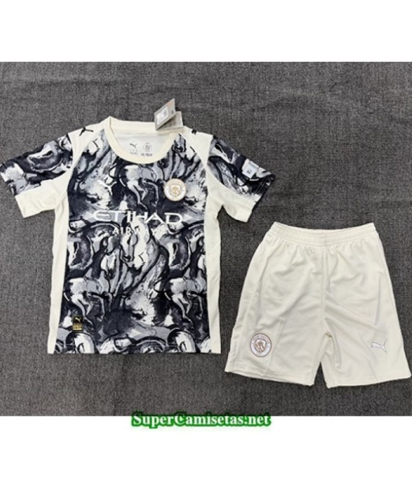 Tailandia Equipacion Camiseta Manchester City Niñ...