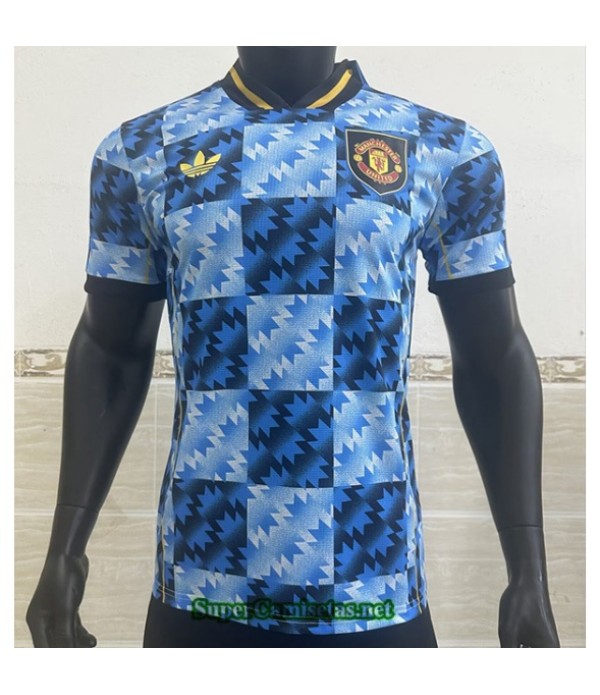 Tailandia Equipacion Camiseta Manchester United Player Azul 2025 2026 S21063