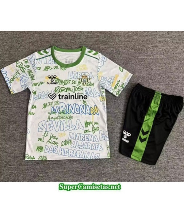 Tailandia Equipacion Camiseta Real Betis Niño Tra...