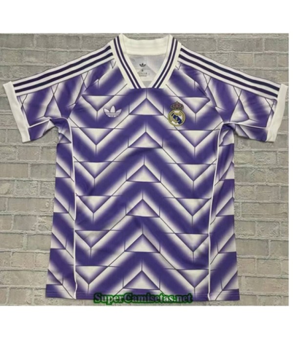 Tailandia Equipacion Camiseta Real Madrid Retro Ed...