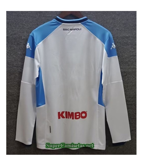 Tailandia Equipacion Camiseta Retro Napoli Blanco Manga Larga 2019 S21249