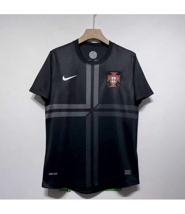Tailandia Equipacion Camiseta Retro Portugal Negro 12 13 S21200