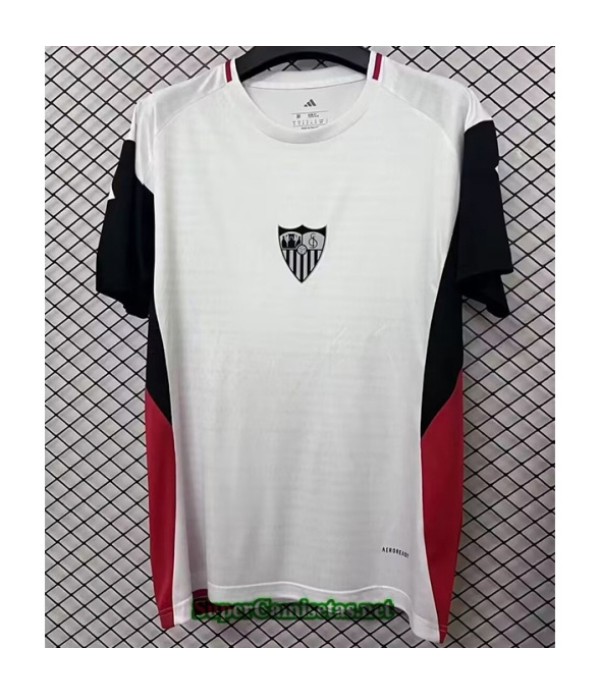 Tailandia Equipacion Camiseta Sevilla Training Blanco 2025 2026 S20623