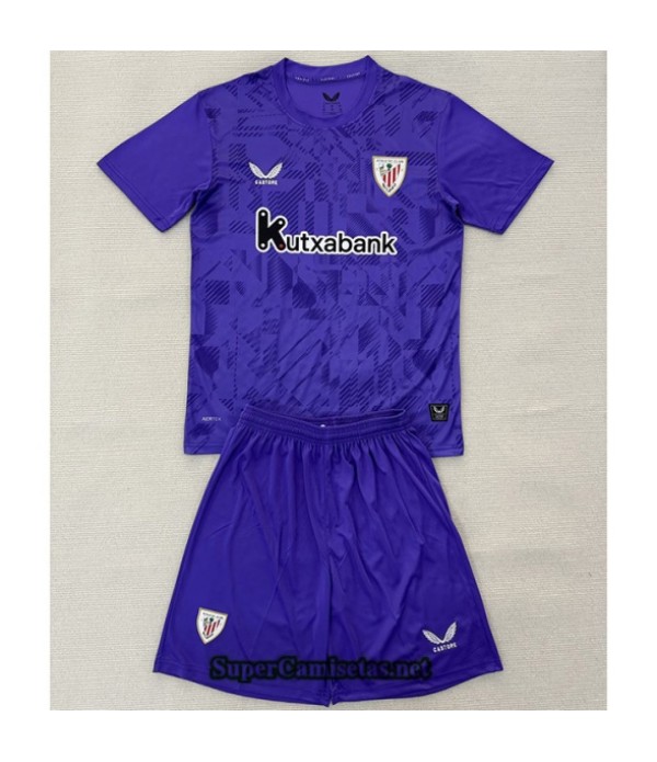 Tailandia Portero Equipacion Camiseta Athletic Bilbao Niño Púrpura 2025 2026 S20550