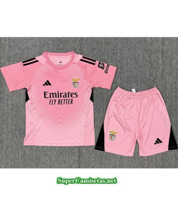 Tailandia Portero Equipacion Camiseta Benfica Niño Rosa 2025 2026 S20812