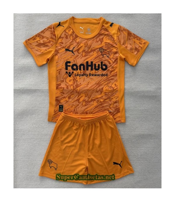 Tailandia Portero Equipacion Camiseta Derby County Niño Naranja 2025 2026 S20990