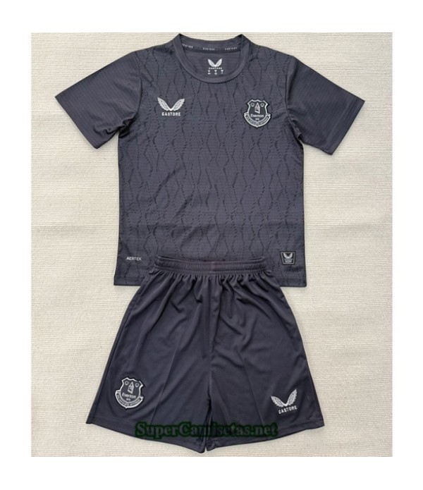 Tailandia Portero Equipacion Camiseta Everton Niño Gris 2025 2026 S20997